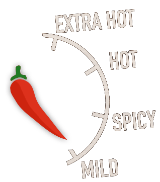 Choose your spiciness on your order with Maxs Pizza and Peri Peri